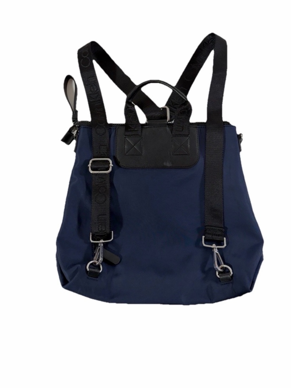 Calvin Klein Calvn Klein Lane Backpack Logo Crossbody Bag Purse Tote Navy